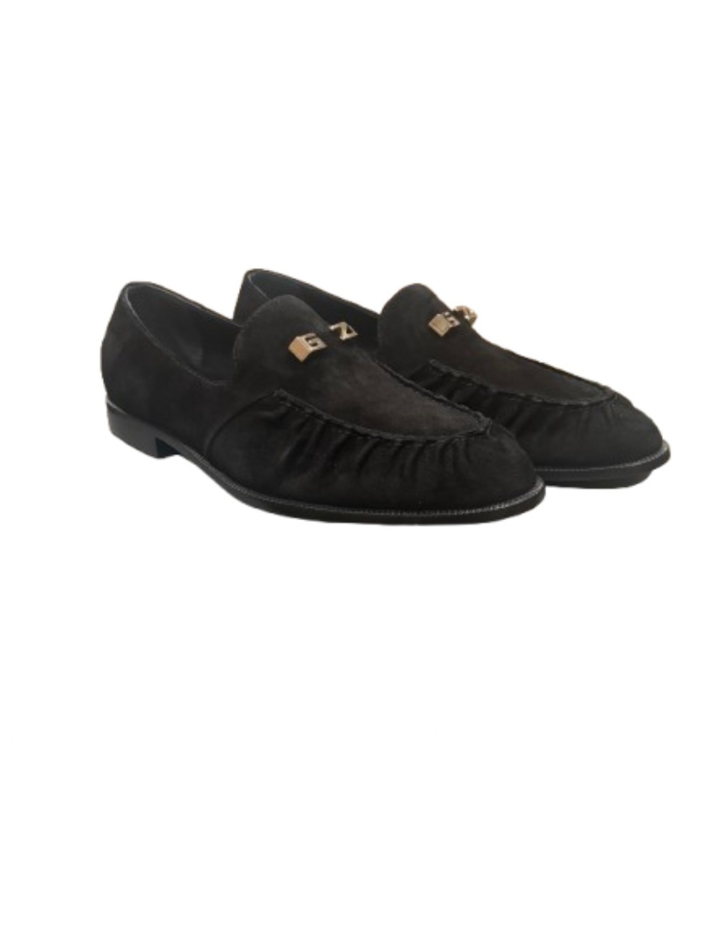 NIB AUTHENTIC! Giuseppe Zanotti Black Calfskin Slip-On Loafer EU SIZE 41